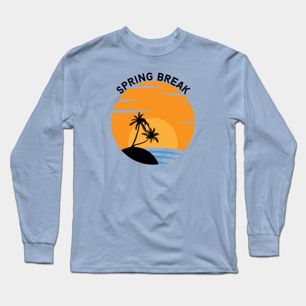 Spring Break Beach Trip Long Sleeve T-Shirt by Mrs. Honey's Hive